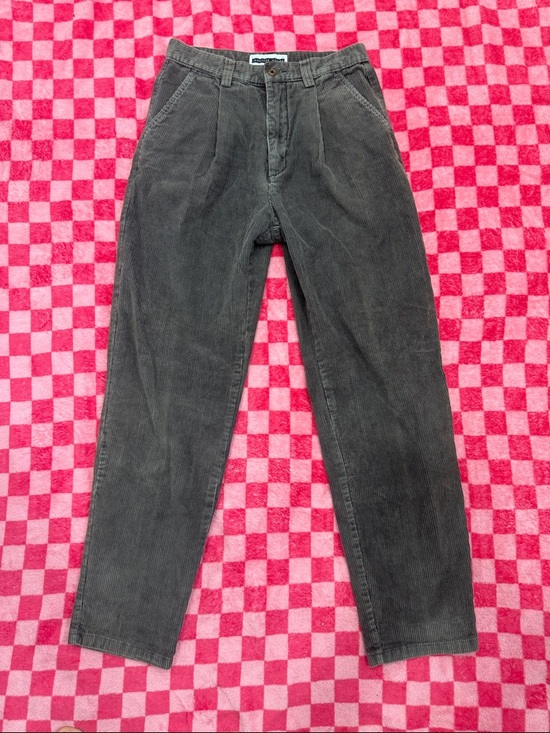 Jennifer Moore Denim - Jennifer Moore Brown Corduroy Pleated Women’s Pants